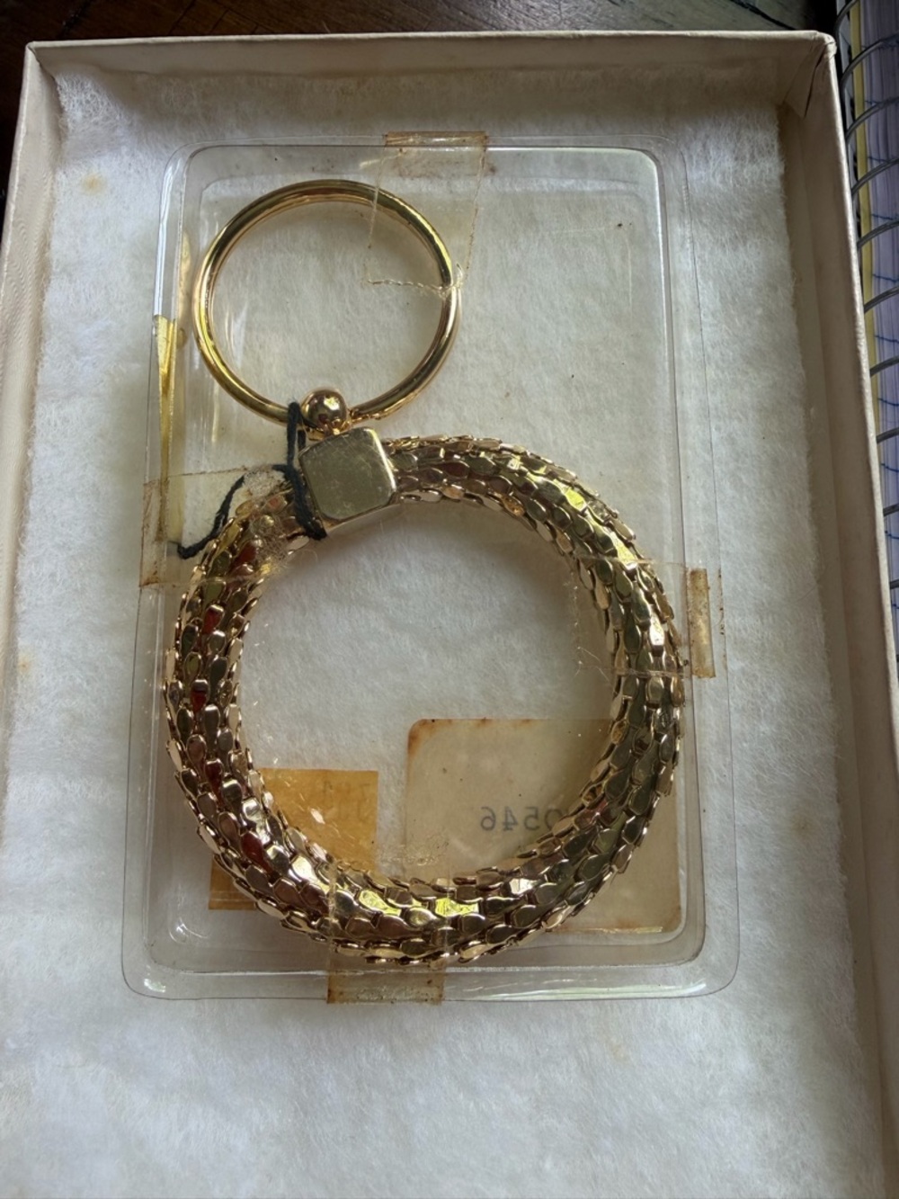 ✨ Vintage Whiting & Davis Gold Mesh Key